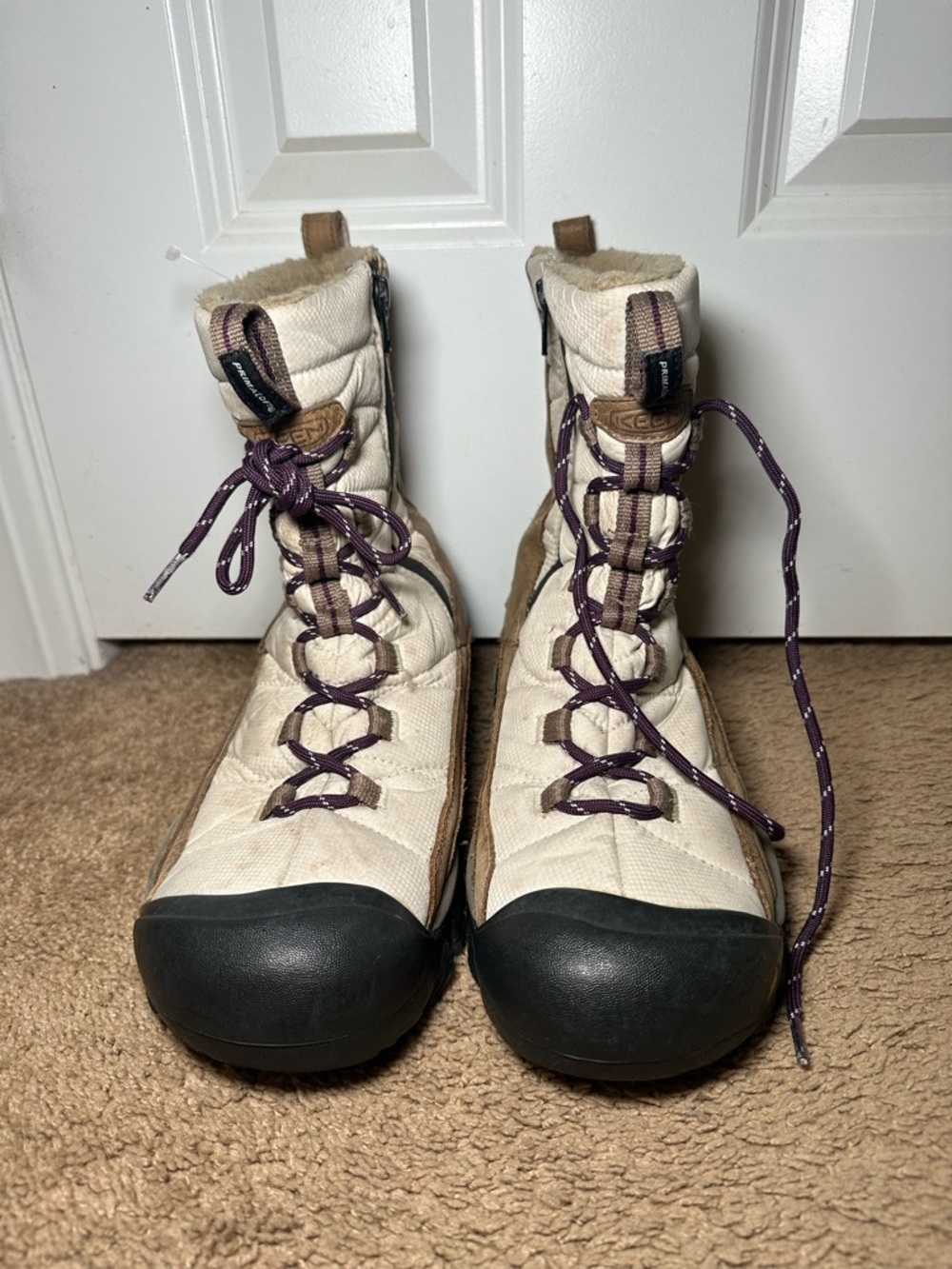 Keen Vail Winter Boot Women's 9Beige Tan Insulated Waterproof 400 Gram In Toe